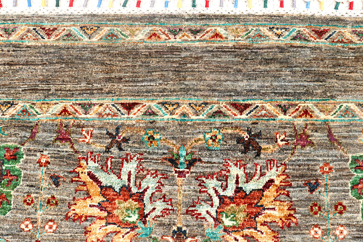 Dark Grey Kazak 4' 11 x 6' 9 - No. 73921