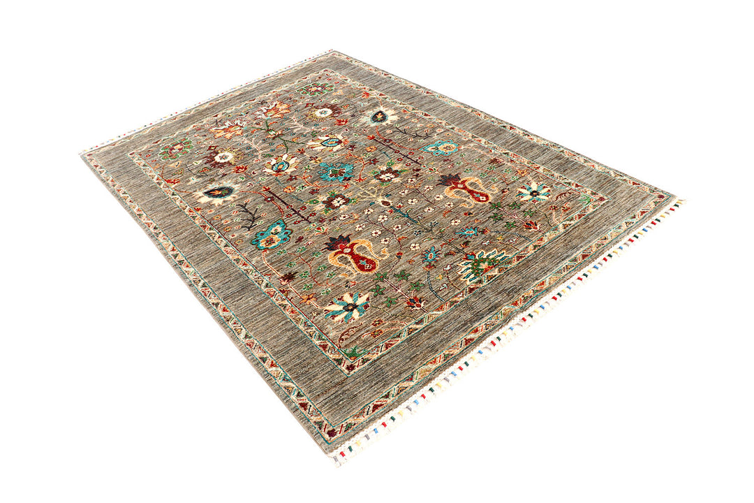 Dark Grey Kazak 4' 11 x 6' 9 - No. 73921