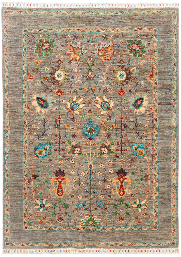 Dark Grey Kazak 4' 11 x 6' 9 - No. 73921