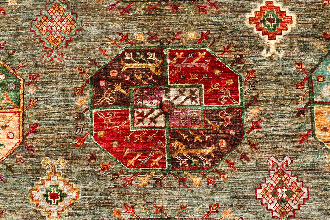 Olivedrab Kazak 5'  9" x 7'  11" - No. QA73282