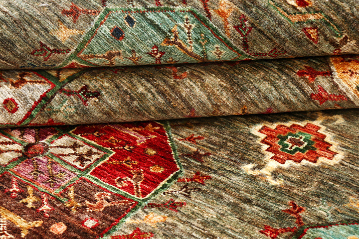 Olivedrab Kazak 5'  9" x 7'  11" - No. QA73282