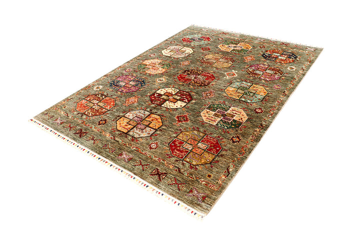 Olivedrab Kazak 5'  9" x 7'  11" - No. QA73282