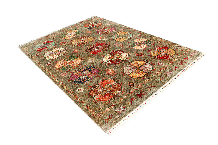 Olivedrab Kazak 5'  9" x 7'  11" - No. QA73282