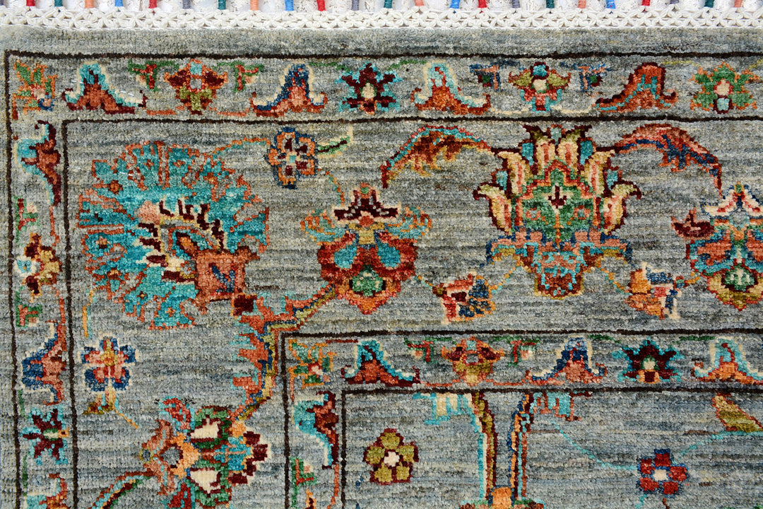 Grey Kazak 4' 9 x 6' 9 - No. 73930