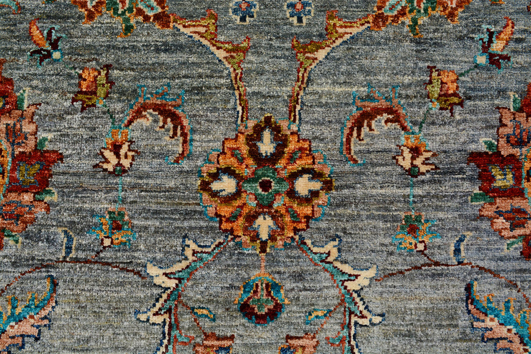 Grey Kazak 4'  9" x 6'  9" - No. QA25946