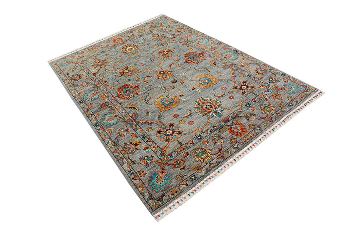 Grey Kazak 4'  9" x 6'  9" - No. QA25946