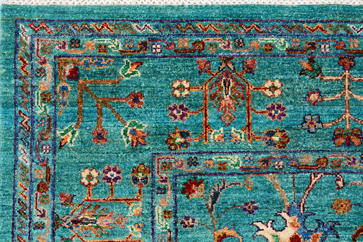 Medium Turquoise Kazak 6'  x" 8'  8" - No. QA63685