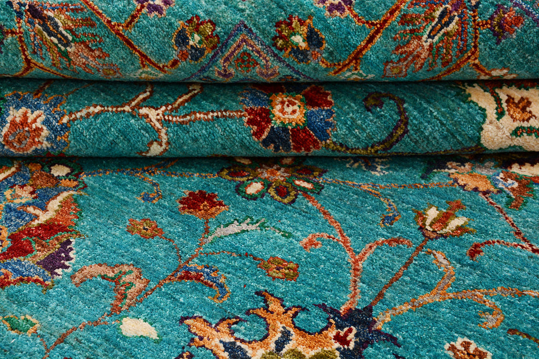 Medium Turquoise Kazak 6'  x" 8'  8" - No. QA63685