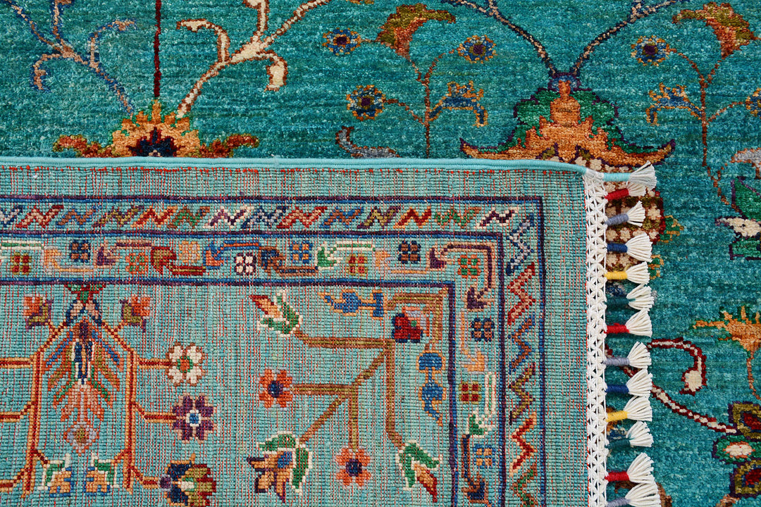 Medium Turquoise Kazak 6'  x" 8'  8" - No. QA63685