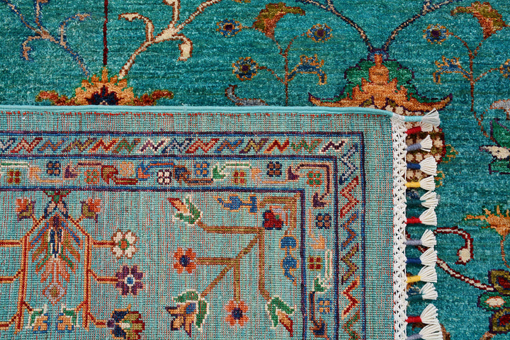 Medium Turquoise Kazak 6'  x" 8'  8" - No. QA63685