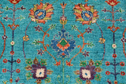 Medium Turquoise Kazak 6'  2" x 8'  10" - No. QA63797