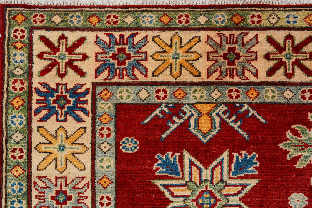 Firebrick Kazak 4'  11" x 6'  2" - No. QA51722