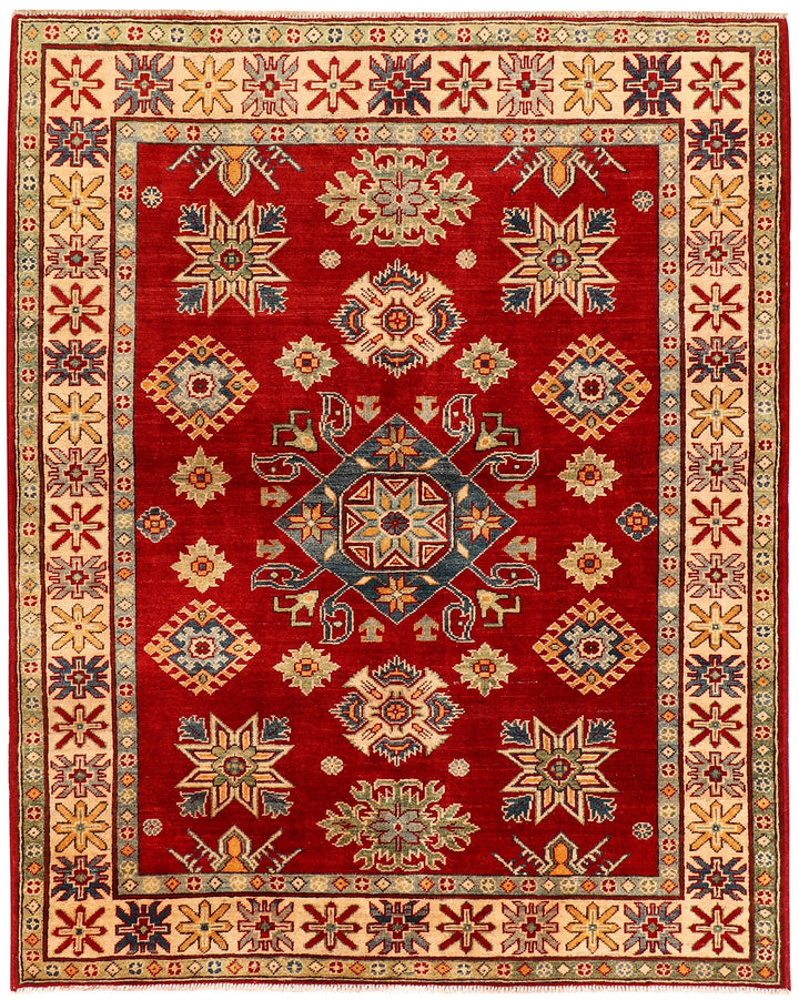Firebrick Kazak 4'  11" x 6'  2" - No. QA51722