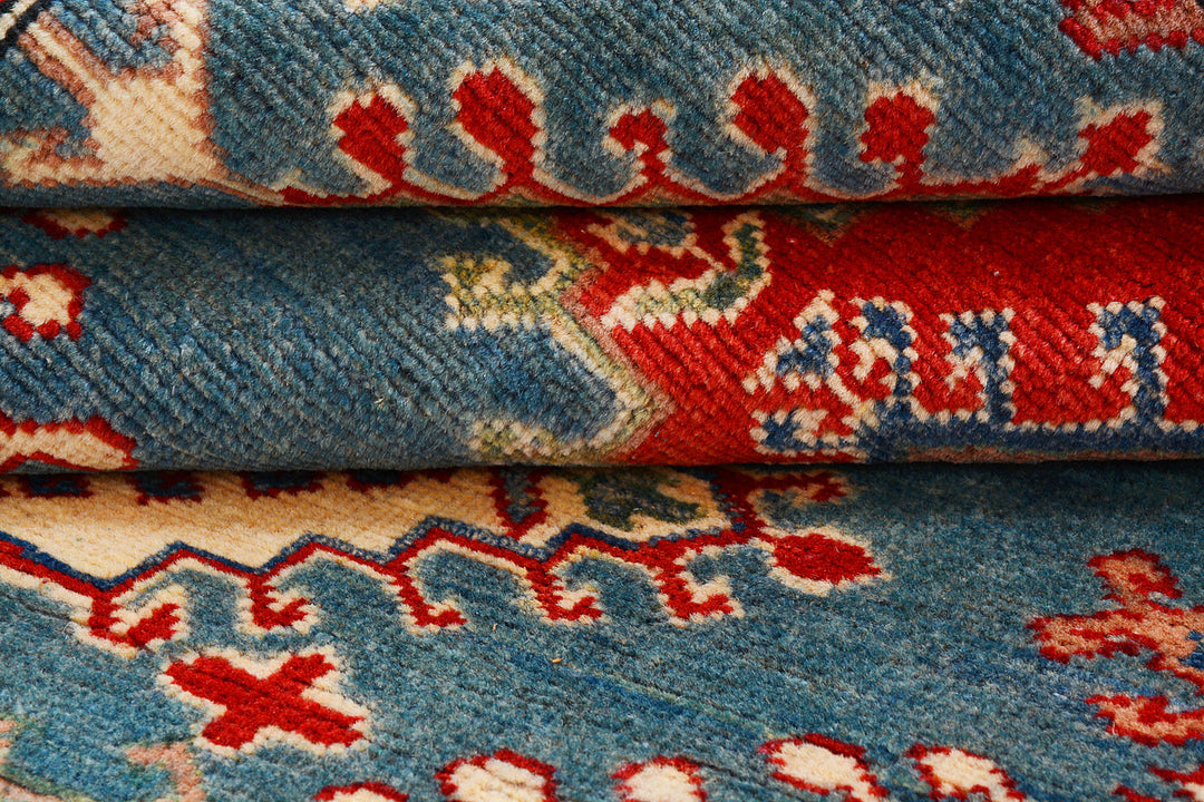 Cadet Blue Kazak 4'  11" x 6'  8" - No. QA63776