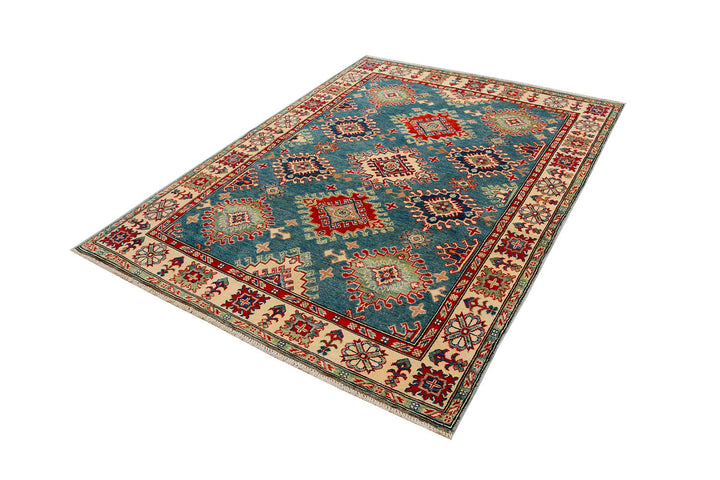 Cadet Blue Kazak 4'  11" x 6'  8" - No. QA63776