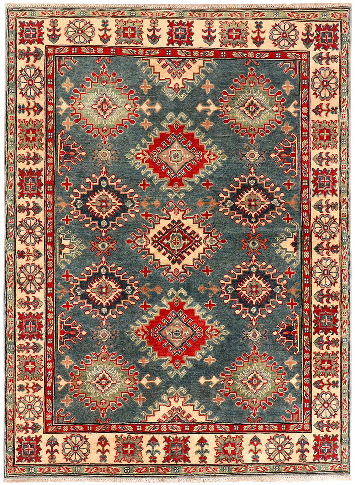 Cadet Blue Kazak 4' 11 x 6' 8 - No. 73950