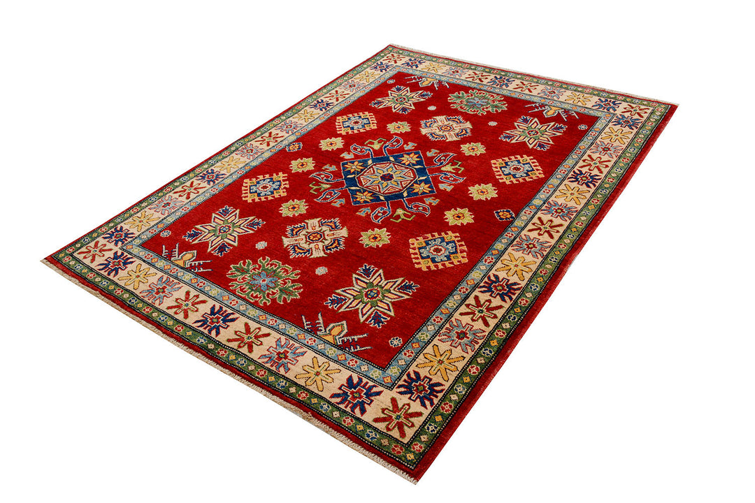 Firebrick Kazak 4'  10" x 6'  7" - No. QA75567