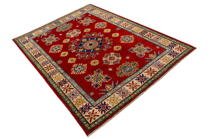 Firebrick Kazak 4'  10" x 6'  7" - No. QA75567