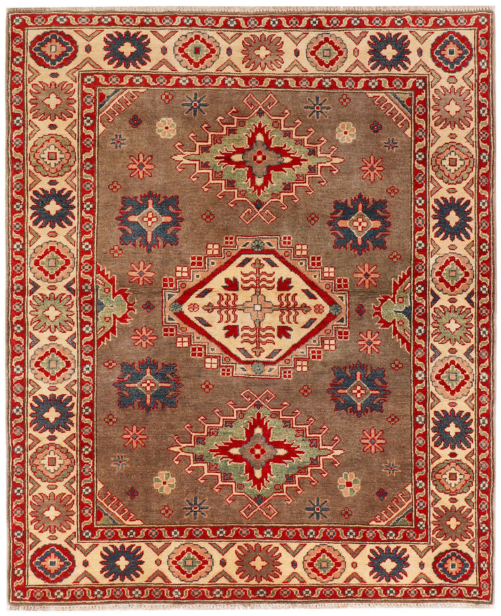 Burlywood Kazak 4'  11" x 6'  4" - No. QA13769