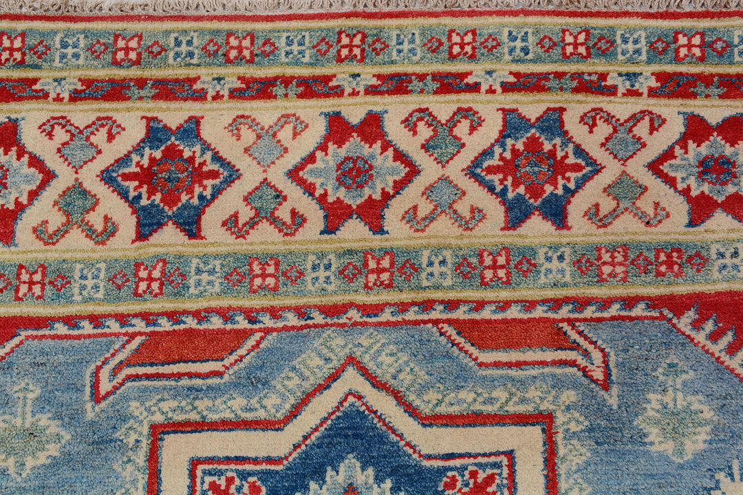 Light Slate Grey Kazak 5'  1" x 6'  6" - No. QA84222