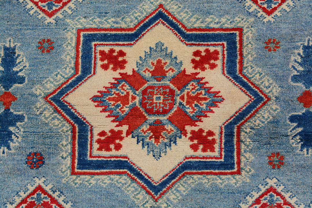 Light Slate Grey Kazak 5'  1" x 6'  6" - No. QA84222