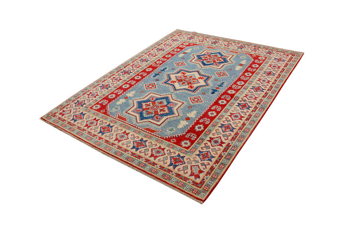 Light Slate Grey Kazak 5'  1" x 6'  6" - No. QA84222