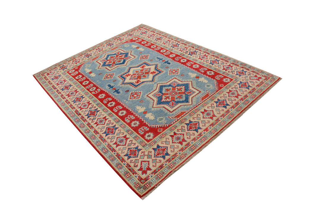 Light Slate Grey Kazak 5'  1" x 6'  6" - No. QA84222