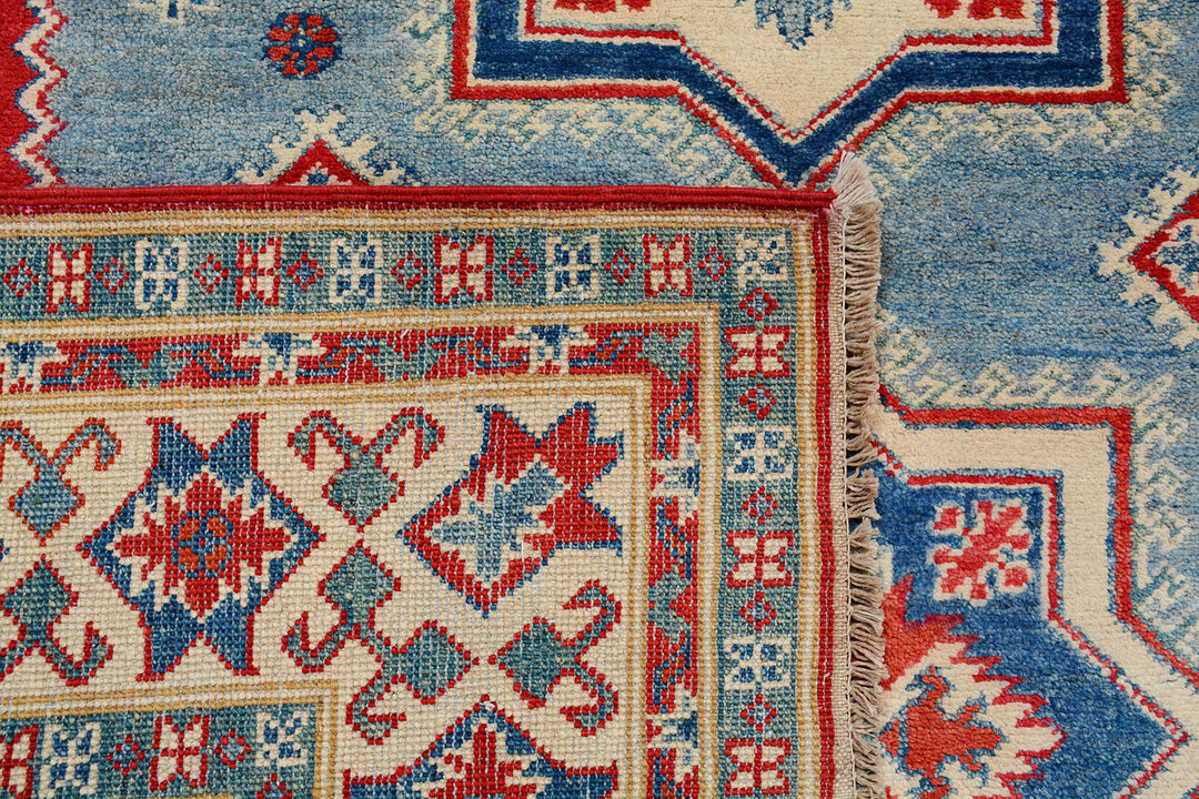 Light Slate Grey Kazak 5'  1" x 6'  6" - No. QA84222