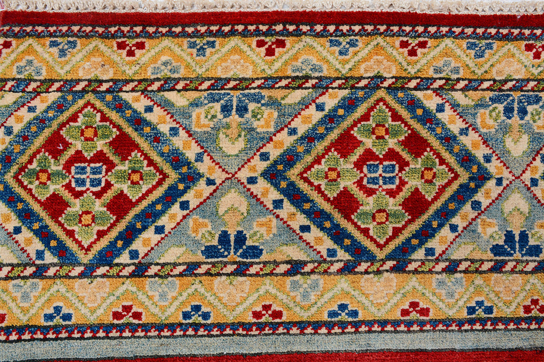 Multi Colored Kazak 5'  x" 6'  7" - No. QA71173