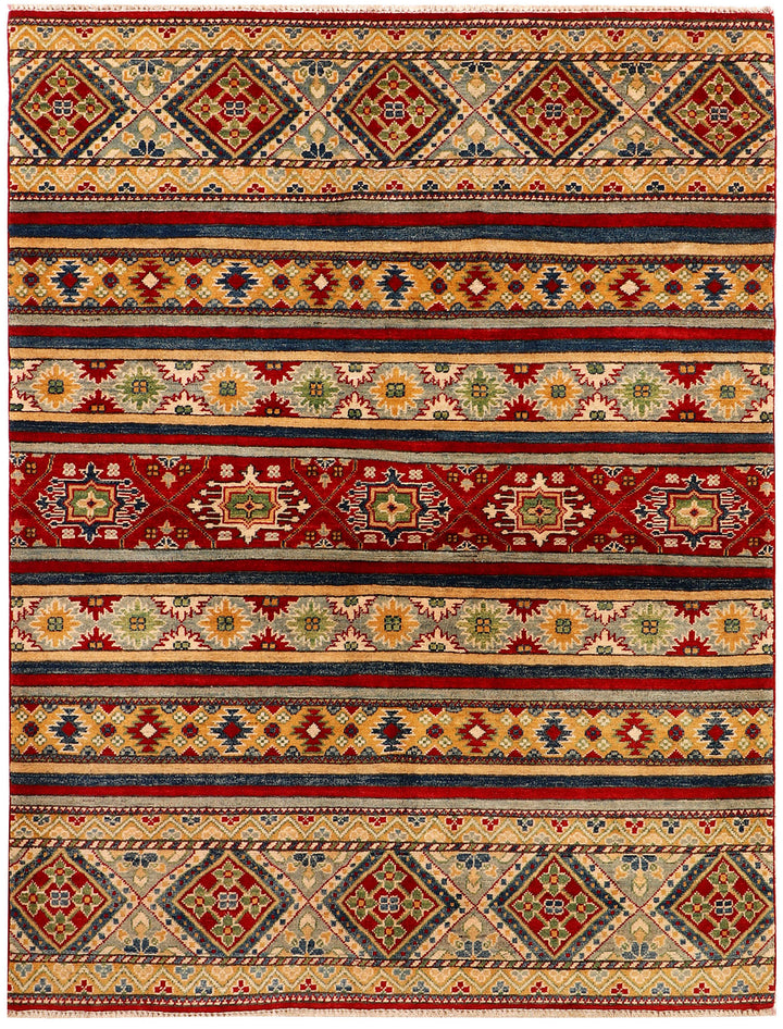 Multi Colored Kazak 5'  x" 6'  7" - No. QA71173