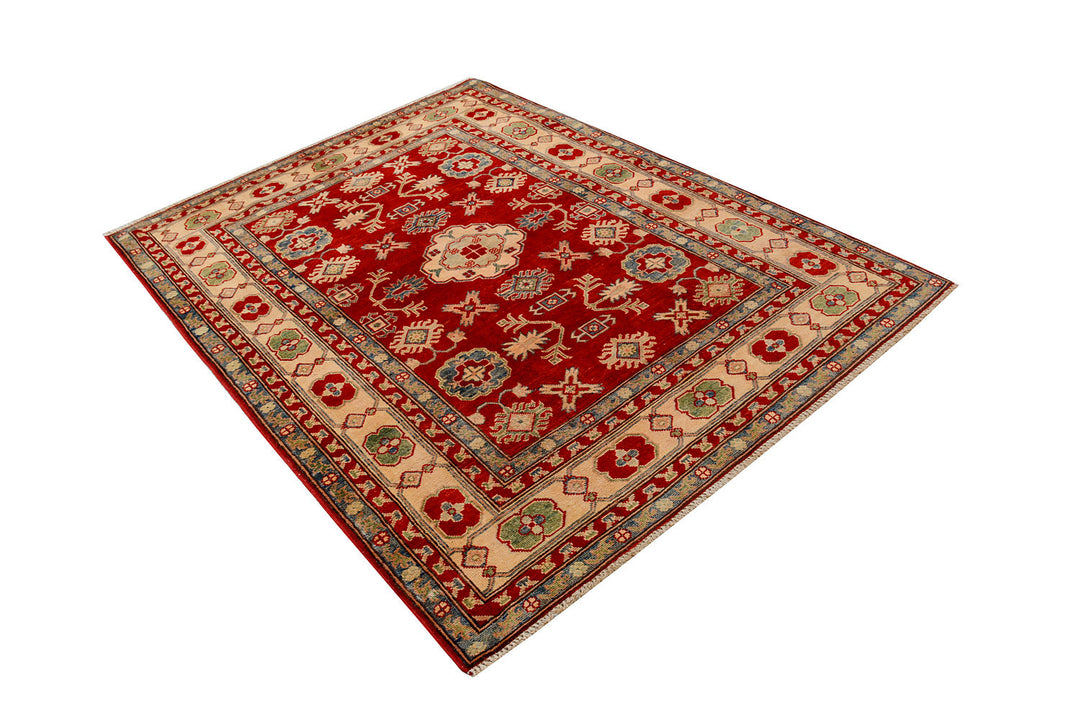 Firebrick Kazak 5'  1" x 6'  9" - No. QA37673