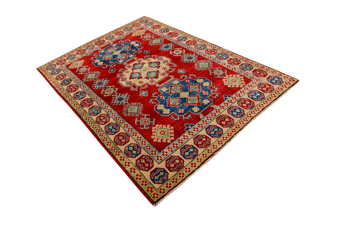 Red Kazak 4'  8" x 6'  8" - No. QA69532
