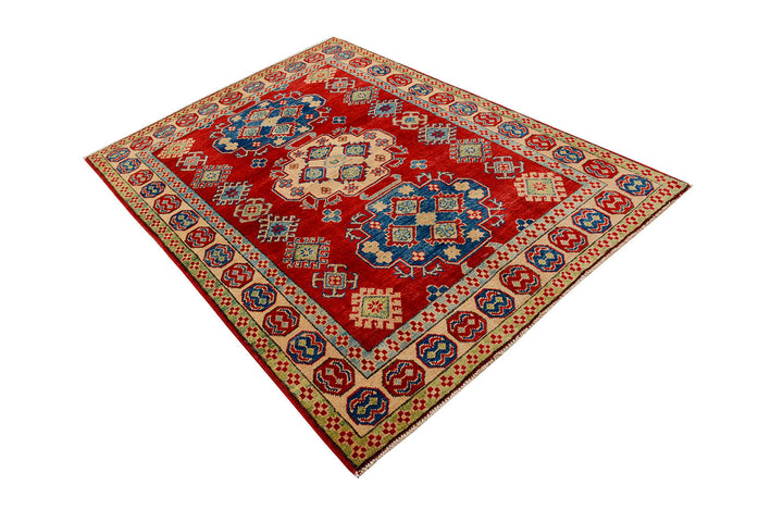 Red Kazak 4'  8" x 6'  8" - No. QA69532