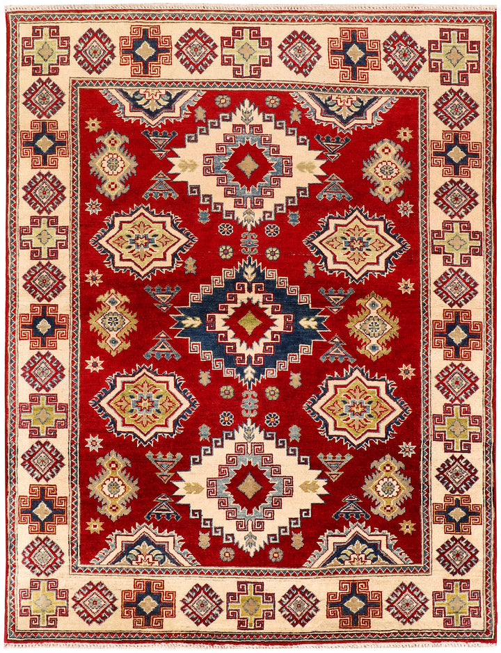 Firebrick Kazak 4'  9" x 6'  1" - No. QA25010