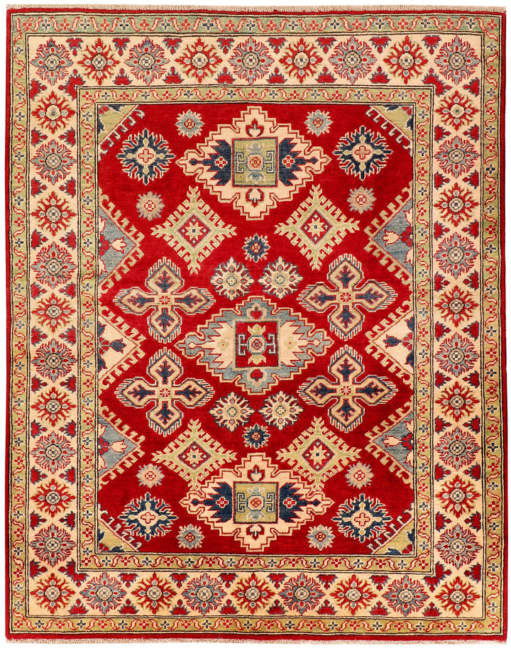 Firebrick Kazak 4'  11" x 6'  3" - No. QA67898