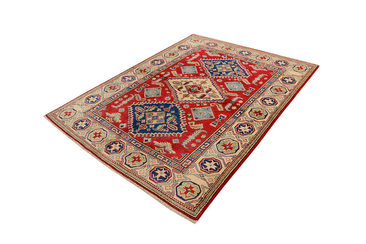 Firebrick Kazak 4'  10" x 6'  4" - No. QA92613