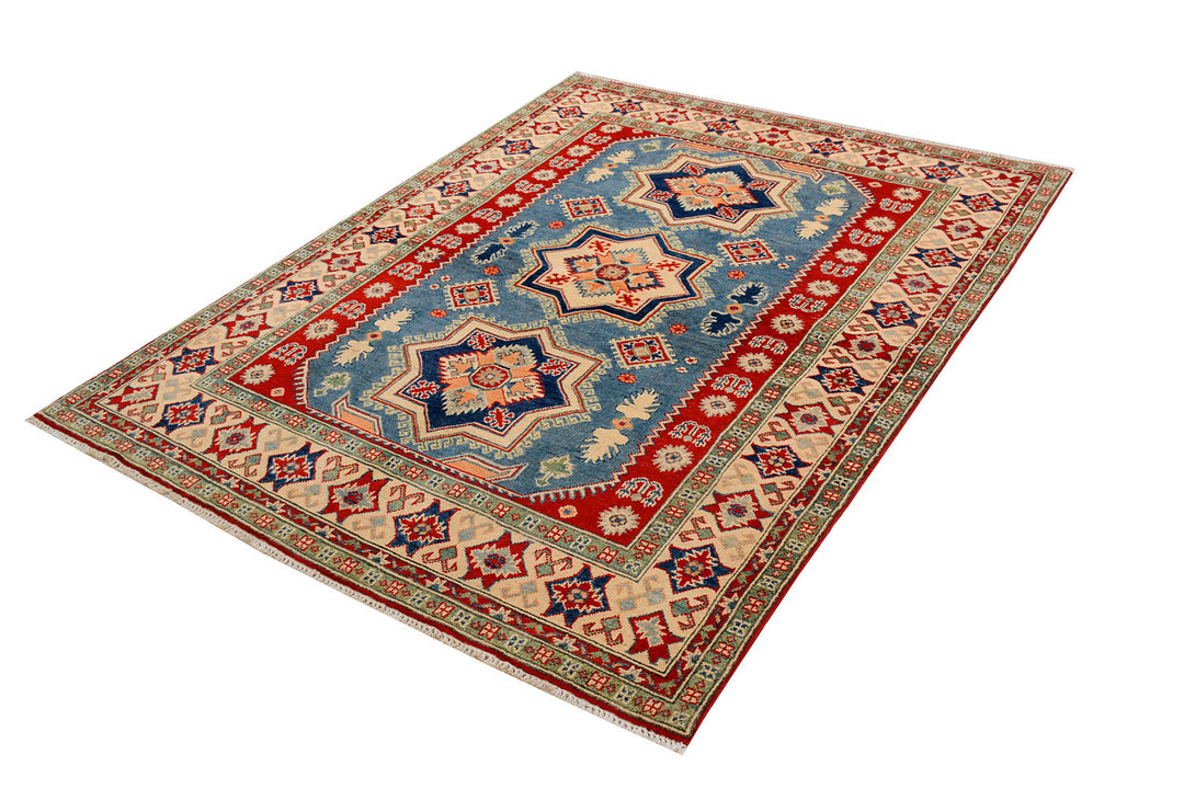 Light Slate Grey Kazak 5'  x" 6'  6" - No. QA74353