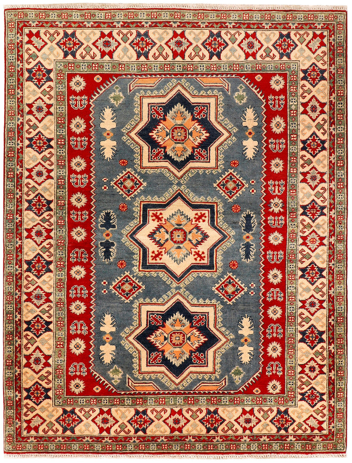 Light Slate Grey Kazak 5'  x" 6'  6" - No. QA74353