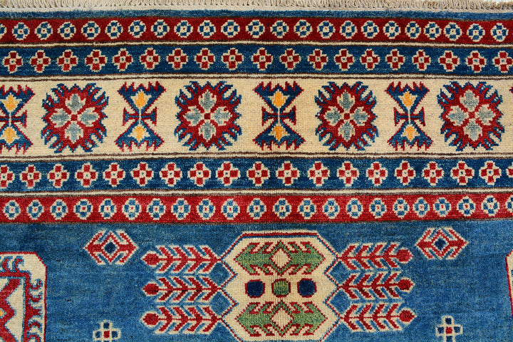 Steel Blue Kazak 6' 6 x 9' 8 - No. 73970