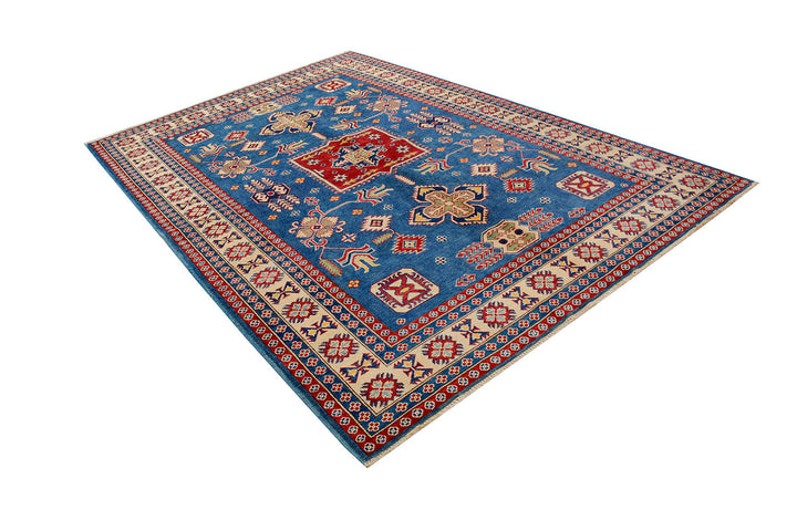 Steel Blue Kazak 6'  6" x 9'  8" - No. QA64645