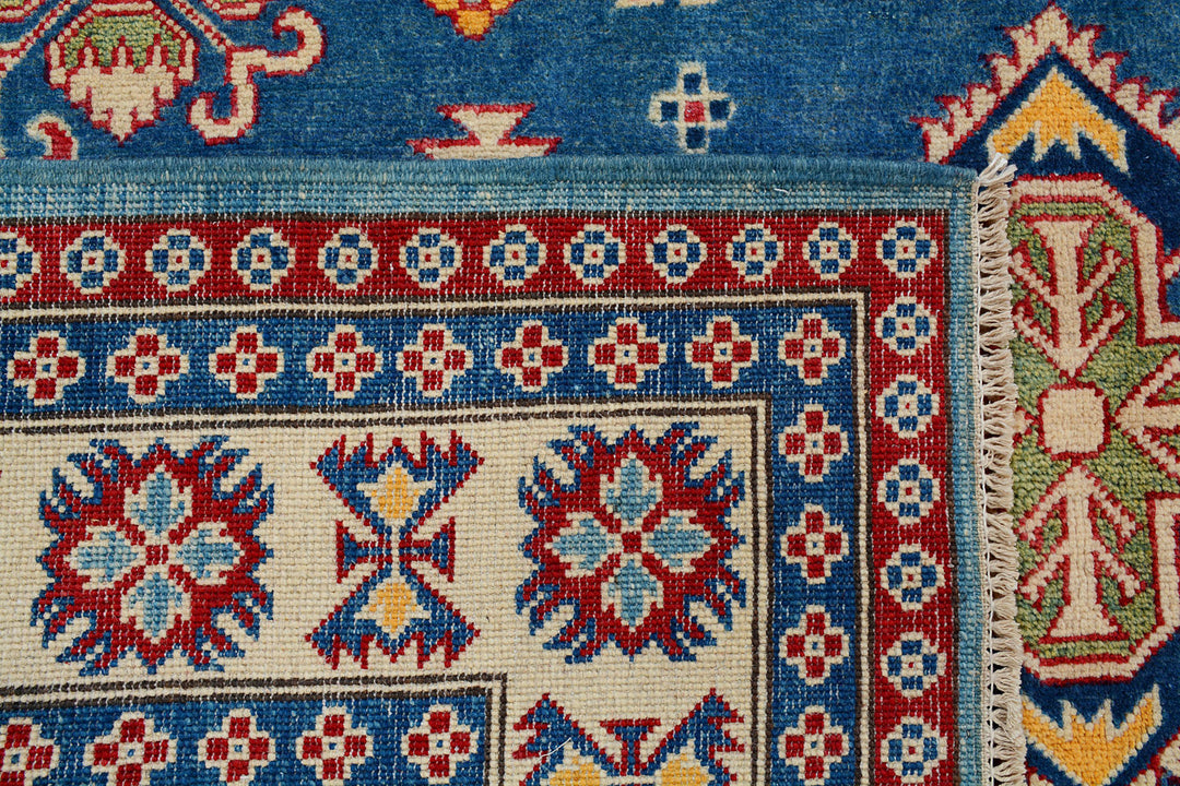 Steel Blue Kazak 6'  6" x 9'  8" - No. QA64645