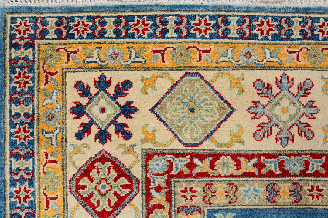 Light Slate Grey Kazak 6'  6" x 9'  9" - No. QA50416