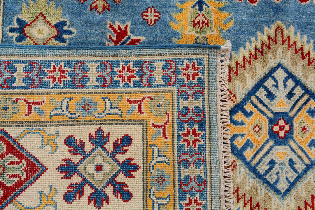 Light Slate Grey Kazak 6'  6" x 9'  9" - No. QA50416