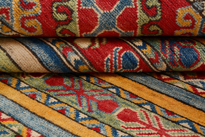 Multi Colored Kazak 6'  7" x 9'  8" - No. QA42376