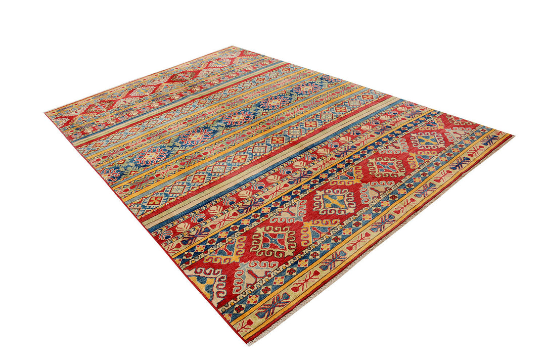 Multi Colored Kazak 6'  7" x 9'  8" - No. QA42376