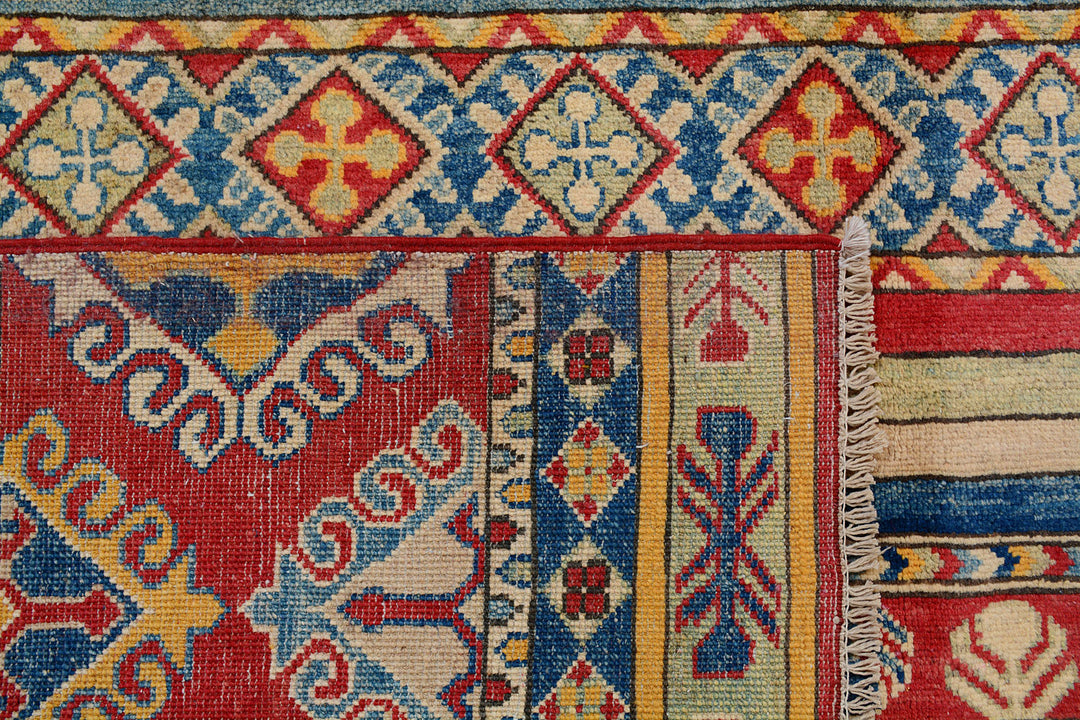 Multi Colored Kazak 6'  7" x 9'  8" - No. QA42376