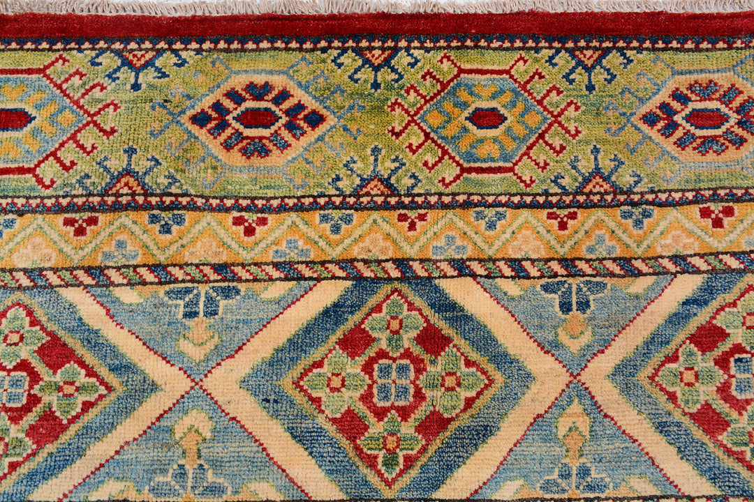 Multi Colored Kazak 9'  5" x 13'  7" - No. QA41810