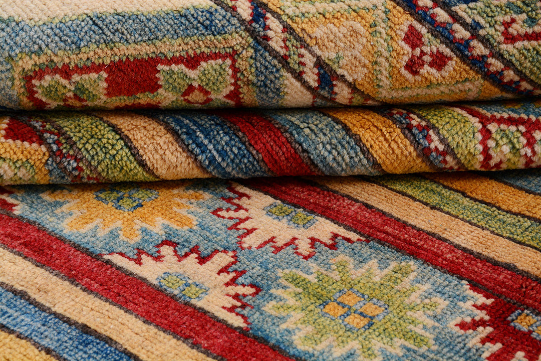 Multi Colored Kazak 9'  5" x 13'  7" - No. QA41810