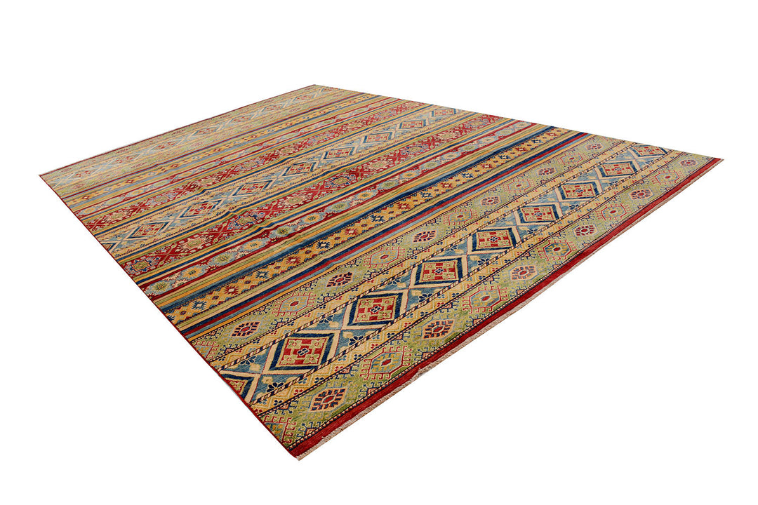 Multi Colored Kazak 9'  5" x 13'  7" - No. QA41810
