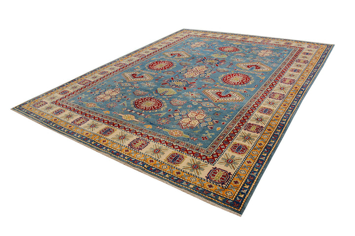 Light Slate Grey Kazak 9'  1" x 11'  10" - No. QA35271